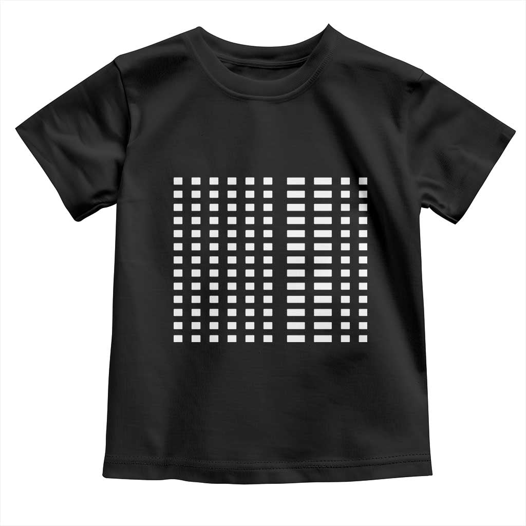 Six Seven 67 Morse Code Toddler T Shirt Subtle Secret Gen Alpha Meme TS11 Black Print Your Wear