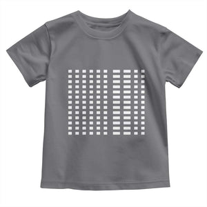 Six Seven 67 Morse Code Toddler T Shirt Subtle Secret Gen Alpha Meme TS11 Charcoal Print Your Wear