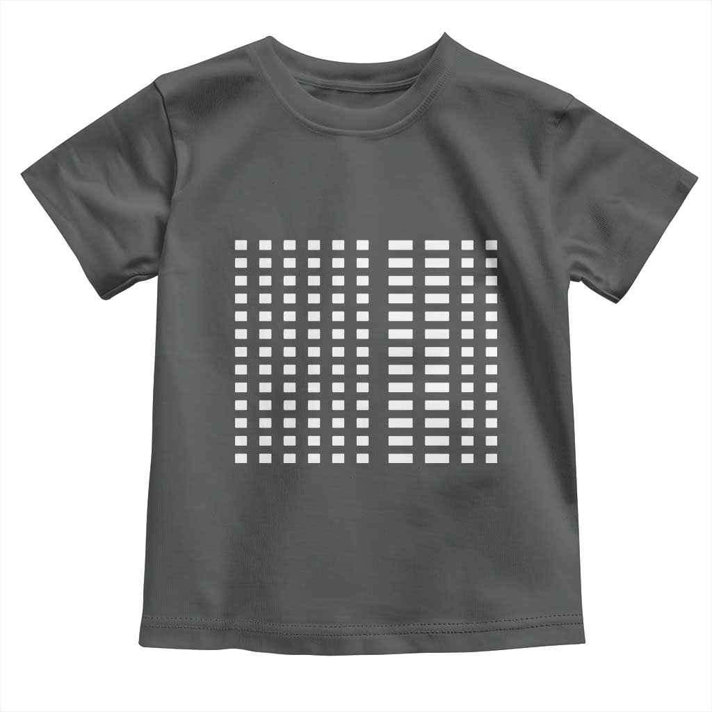 Six Seven 67 Morse Code Toddler T Shirt Subtle Secret Gen Alpha Meme TS11 Dark Heather Print Your Wear