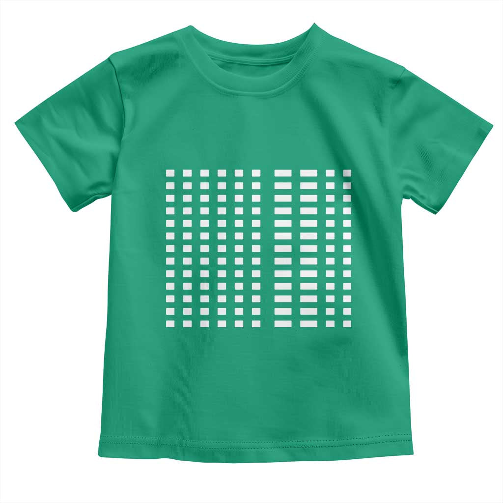 Six Seven 67 Morse Code Toddler T Shirt Subtle Secret Gen Alpha Meme TS11 Irish Green Print Your Wear