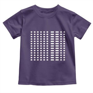 Six Seven 67 Morse Code Toddler T Shirt Subtle Secret Gen Alpha Meme TS11 Purple Print Your Wear