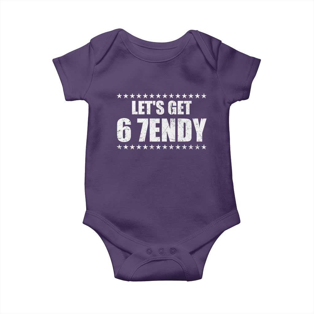 Lets Get Sendy 67 Six Seven Meme Alpha Slang Star Baby Onesie TS11 Purple Print Your Wear