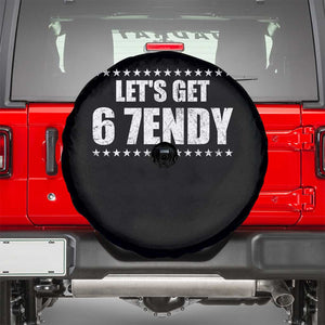 Lets Get Sendy 67 Six Seven Meme Alpha Slang Star Spare Tire Cover TS11 Black Print Your Wear