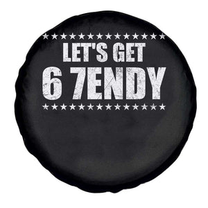 Lets Get Sendy 67 Six Seven Meme Alpha Slang Star Spare Tire Cover TS11 Print Your Wear