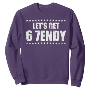 Lets Get Sendy 67 Six Seven Meme Alpha Slang Star Sweatshirt TS11 Purple Print Your Wear