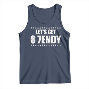 Lets Get Sendy 67 Six Seven Meme Alpha Slang Star Tank Top TS11 Navy Print Your Wear