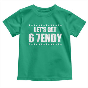 Lets Get Sendy 67 Six Seven Meme Alpha Slang Star Toddler T Shirt TS11 Irish Green Print Your Wear