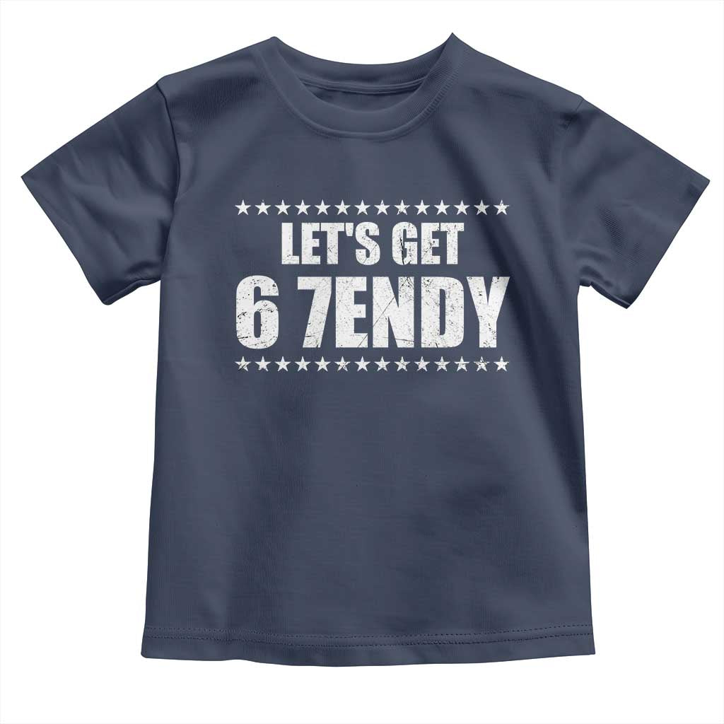 Lets Get Sendy 67 Six Seven Meme Alpha Slang Star Toddler T Shirt TS11 Navy Print Your Wear