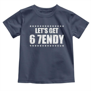 Lets Get Sendy 67 Six Seven Meme Alpha Slang Star Toddler T Shirt TS11 Navy Print Your Wear