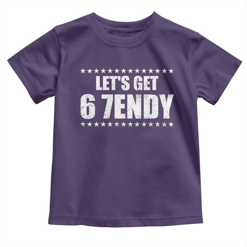 Lets Get Sendy 67 Six Seven Meme Alpha Slang Star Toddler T Shirt TS11 Purple Print Your Wear