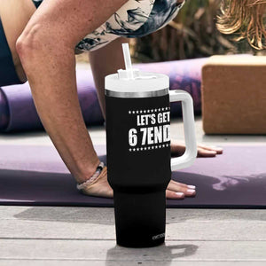 Lets Get Sendy 67 Six Seven Meme Alpha Slang Star Tumbler With Handle TS11 Print Your Wear
