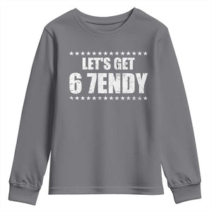Lets Get Sendy 67 Six Seven Meme Alpha Slang Star Youth Sweatshirt TS11 Charcoal Print Your Wear