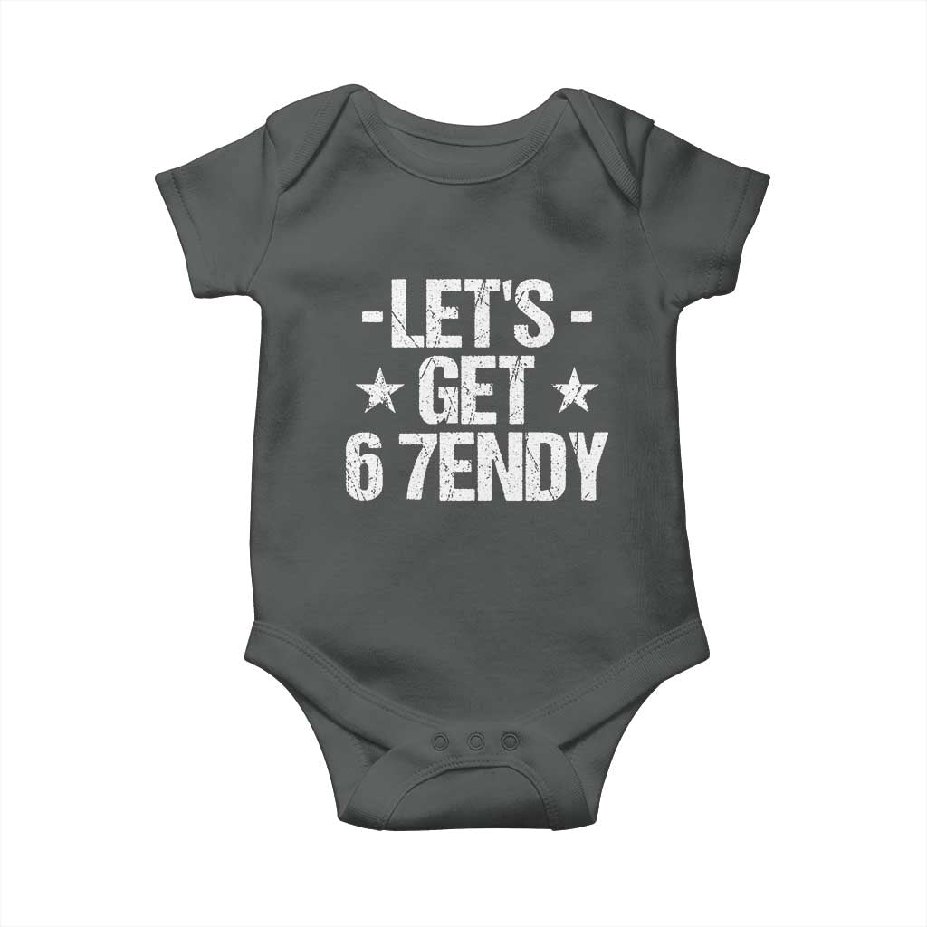 Lets Get Sendy 67 Six Seven Meme Alpha Slang Baby Onesie TS11 Dark Heather Print Your Wear