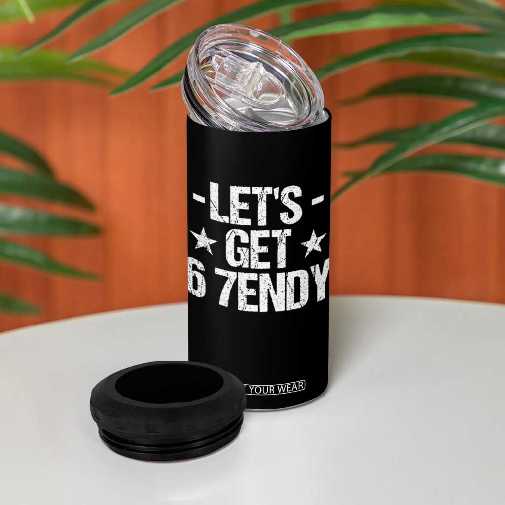 Lets Get Sendy 67 Six Seven Meme Alpha Slang 4 in 1 Can Cooler Tumbler TS11 Print Your Wear