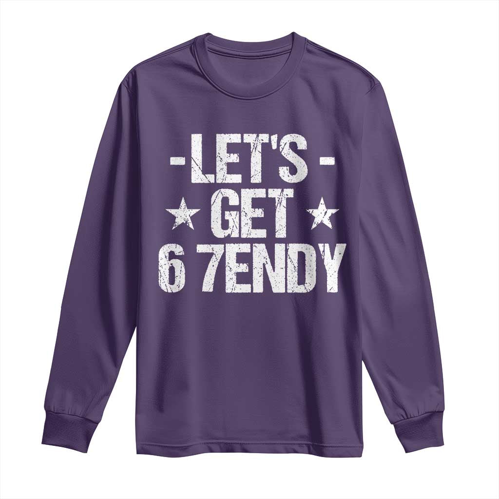 Lets Get Sendy 67 Six Seven Meme Alpha Slang Long Sleeve Shirt TS11 Purple Print Your Wear