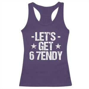 Lets Get Sendy 67 Six Seven Meme Alpha Slang Racerback Tank Top TS11 Purple Print Your Wear