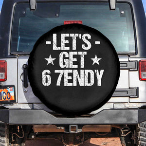 Lets Get Sendy 67 Six Seven Meme Alpha Slang Spare Tire Cover TS11 No hole Black Print Your Wear