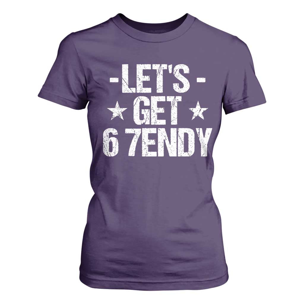 Lets Get Sendy 67 Six Seven Meme Alpha Slang T Shirt For Women TS11 Purple Print Your Wear