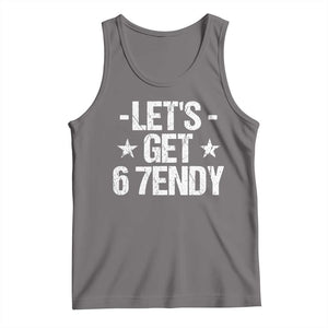Lets Get Sendy 67 Six Seven Meme Alpha Slang Tank Top TS11 Deep Heather Print Your Wear