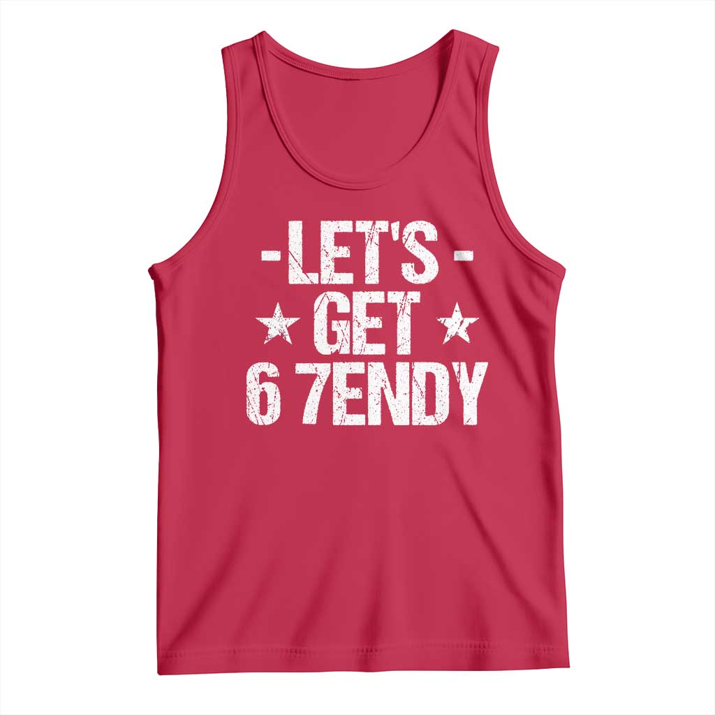 Lets Get Sendy 67 Six Seven Meme Alpha Slang Tank Top TS11 Red Print Your Wear