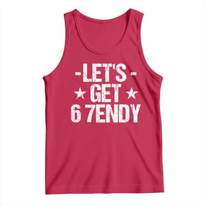 Lets Get Sendy 67 Six Seven Meme Alpha Slang Tank Top TS11 Red Print Your Wear