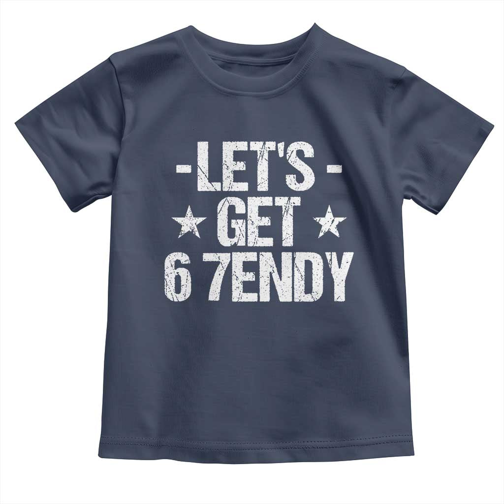 Lets Get Sendy 67 Six Seven Meme Alpha Slang Toddler T Shirt TS11 Navy Print Your Wear