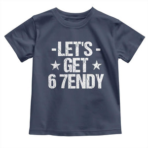 Lets Get Sendy 67 Six Seven Meme Alpha Slang Toddler T Shirt TS11 Navy Print Your Wear