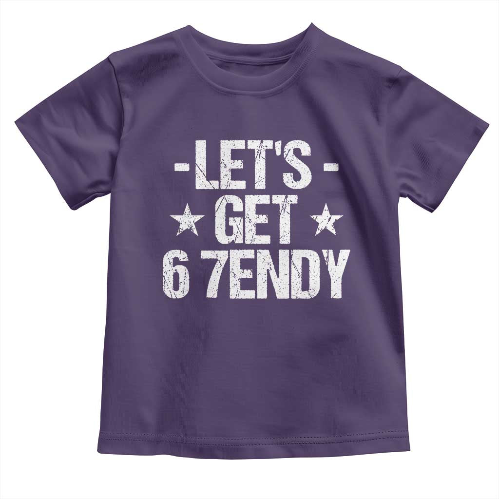 Lets Get Sendy 67 Six Seven Meme Alpha Slang Toddler T Shirt TS11 Purple Print Your Wear