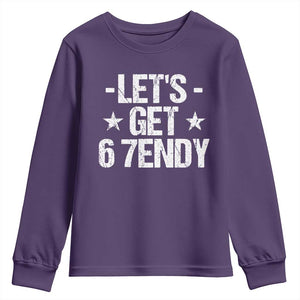 Lets Get Sendy 67 Six Seven Meme Alpha Slang Youth Sweatshirt TS11 Purple Print Your Wear