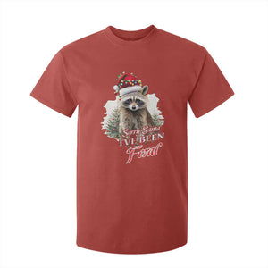 Funny Christmas Racoon T Shirt For Kid Sorry Santa I've Been Feral Trash Panda TS11 Red Print Your Wear