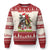 Funny Xmas Racoon Ugly Christmas Sweater Sorta Merry Sorta Feral Xmas Wreath TS11 Red Print Your Wear