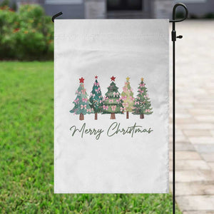 Merry Christmas Coquette Xmas Tree Garden Flag Cute Pink Bow TS11 Print Your Wear