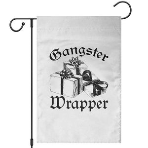Funny Christmas Garden Flag Gangster Wrapper Vintage Presents Gift TS11 White Print Your Wear