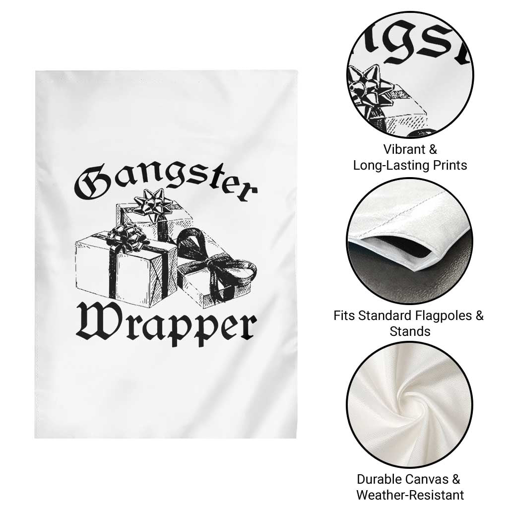 Funny Christmas Garden Flag Gangster Wrapper Vintage Presents Gift TS11 Print Your Wear