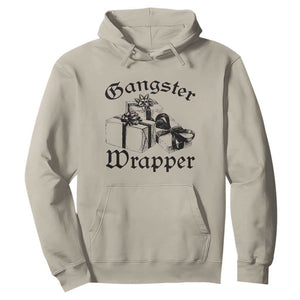 Funny Christmas Hoodie Gangster Wrapper Vintage Presents Gift TS11 Sand Print Your Wear