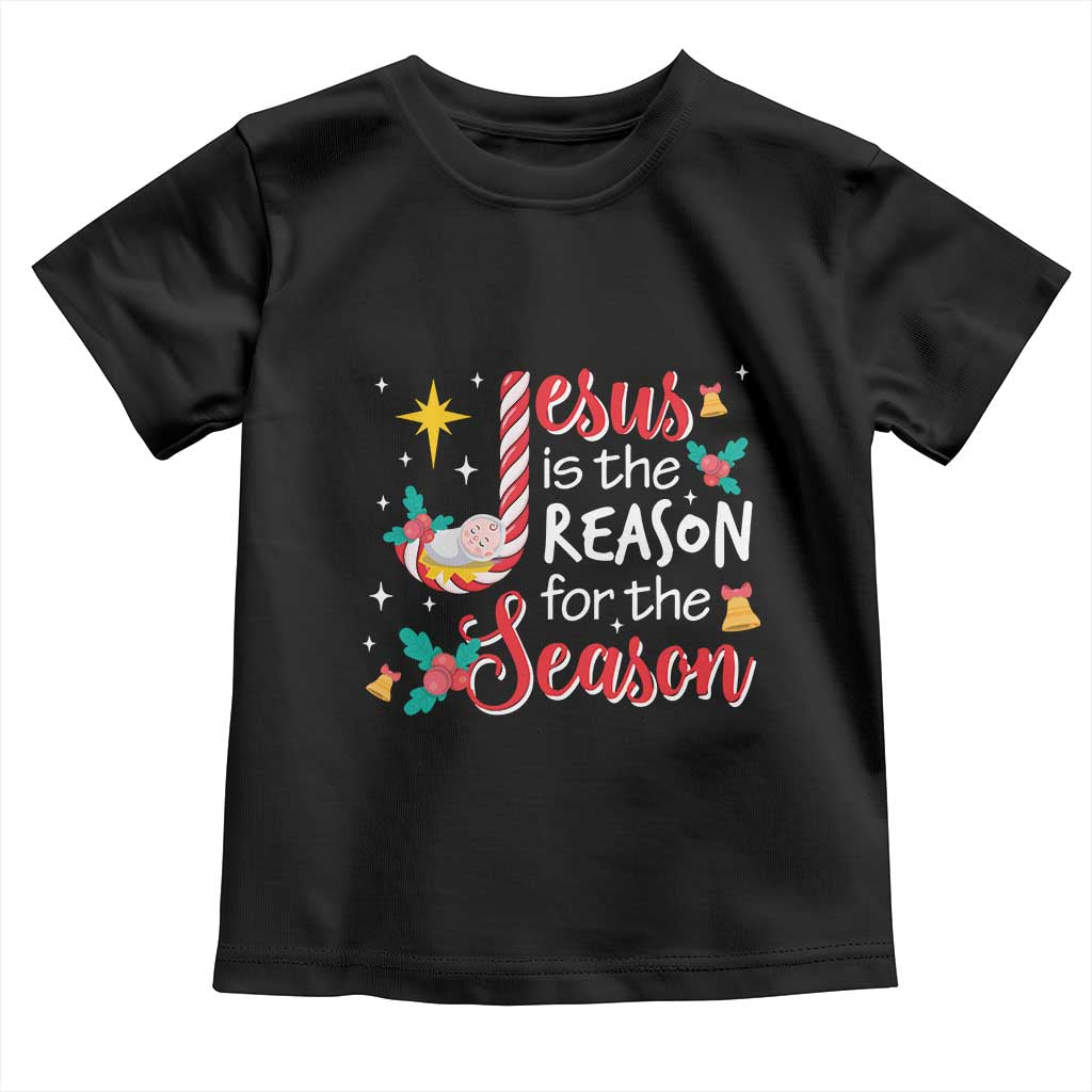 Jesus Is The Reason For The Season Baby Shirt Christmas Jolly Bell TS11 Black Print Your Wear