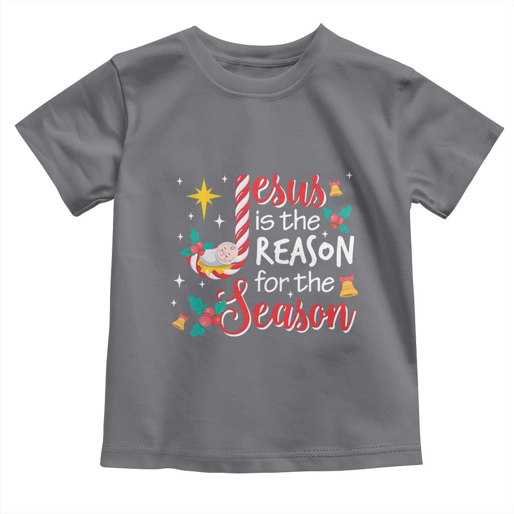 Jesus Is The Reason For The Season Baby Shirt Christmas Jolly Bell TS11 Charcoal Print Your Wear