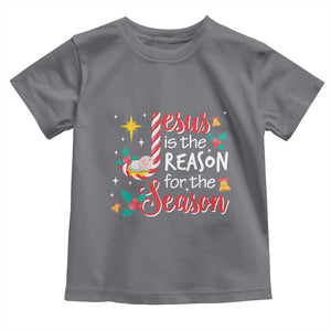 Jesus Is The Reason For The Season Baby Shirt Christmas Jolly Bell TS11 Charcoal Print Your Wear