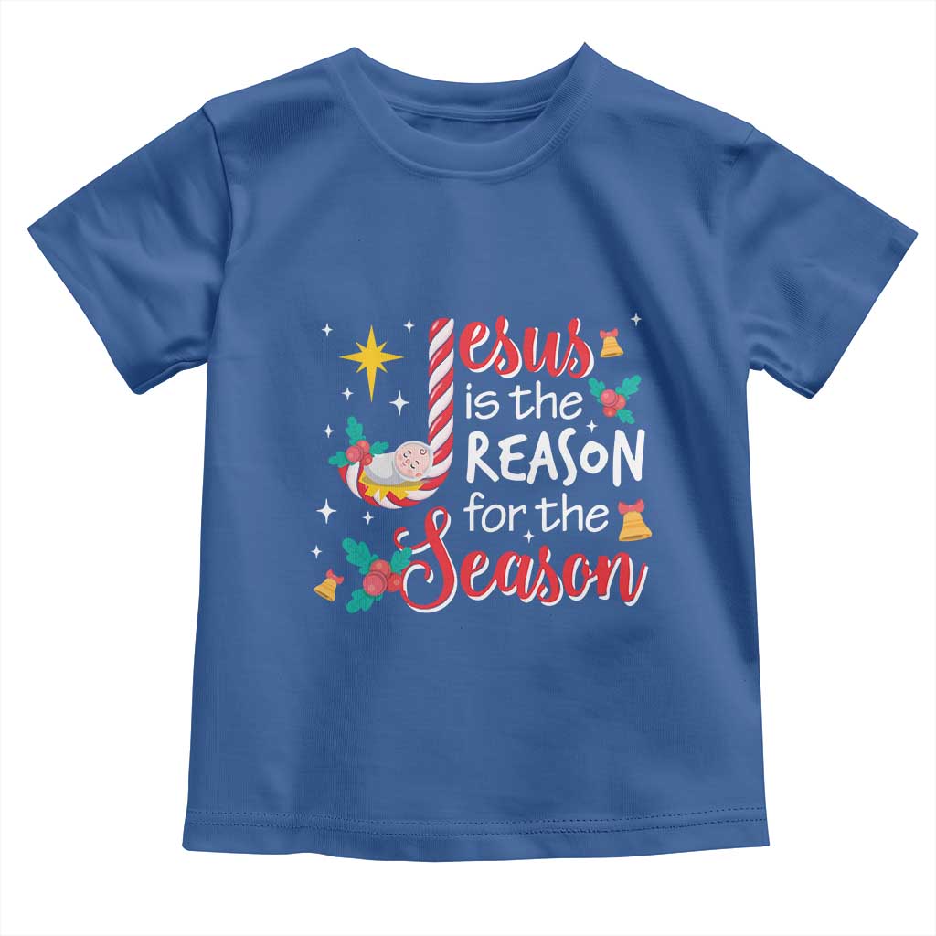 Jesus Is The Reason For The Season Baby Shirt Christmas Jolly Bell TS11 Royal Blue Print Your Wear