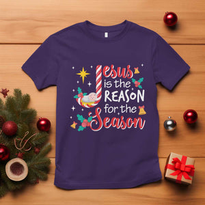 Jesus Is The Reason For The Season T Shirt Christmas Jolly Bell TS11 Purple Print Your Wear