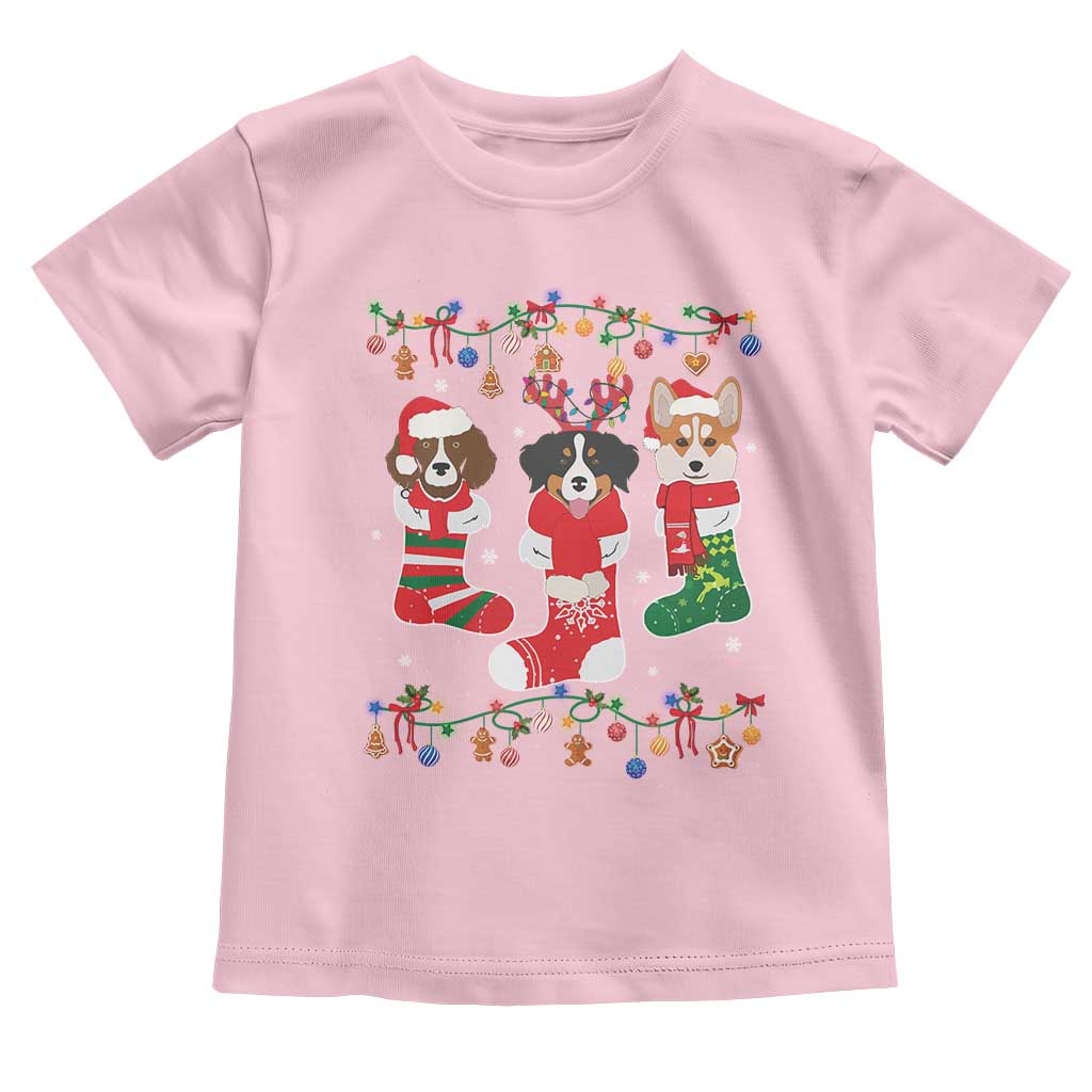 Funny Christmas Dog Owner Baby Shirt Socks Xmas Holiday TS11 Light Pink Print Your Wear