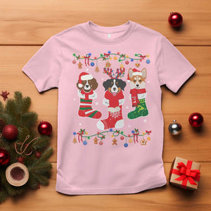 Funny Christmas Dog Owner T Shirt Socks Xmas Holiday TS11 Light Pink Print Your Wear