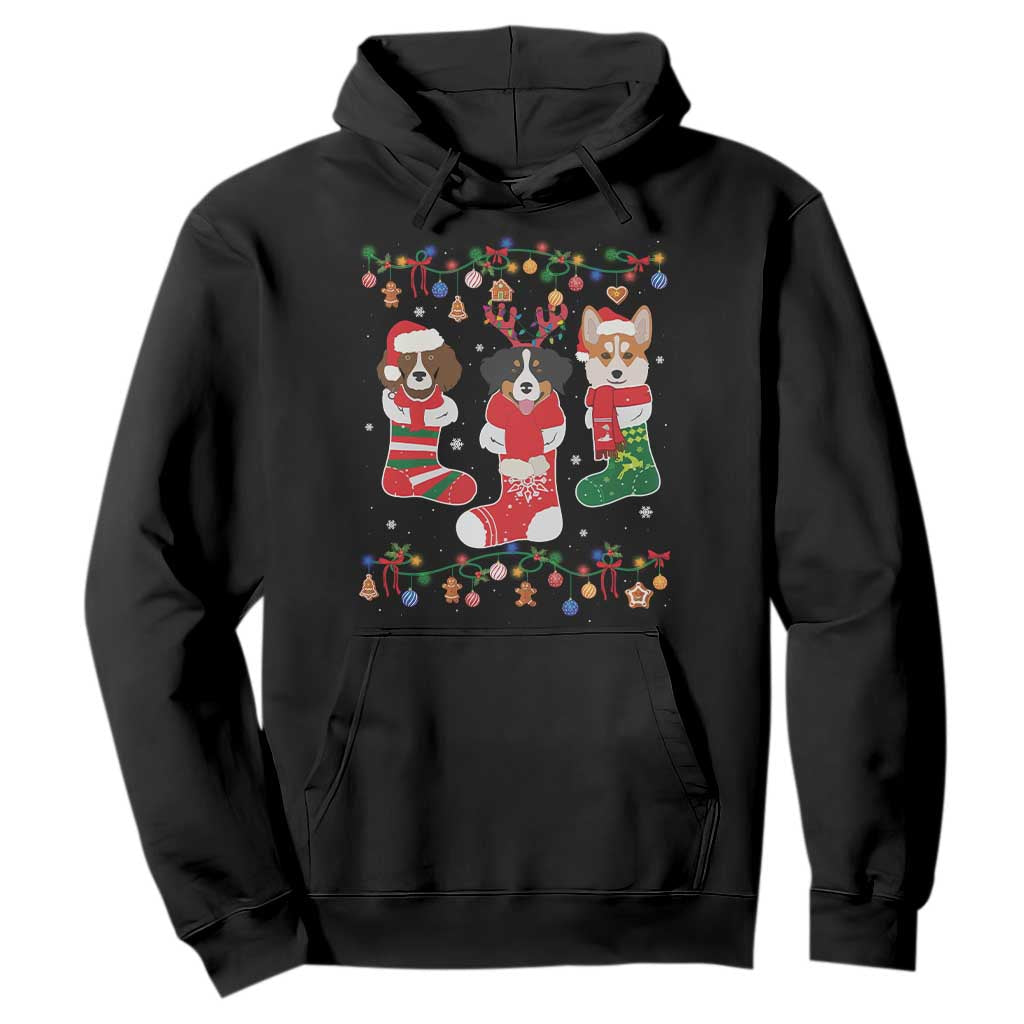Funny Christmas Dog Owner Hoodie Socks Xmas Holiday TS11 Black Print Your Wear