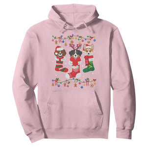 Funny Christmas Dog Owner Hoodie Socks Xmas Holiday TS11 Light Pink Print Your Wear