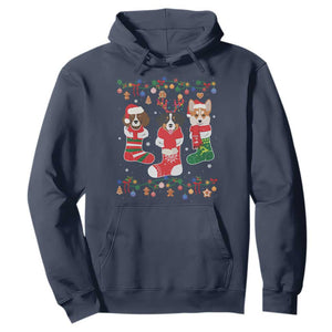 Funny Christmas Dog Owner Hoodie Socks Xmas Holiday TS11 Navy Print Your Wear