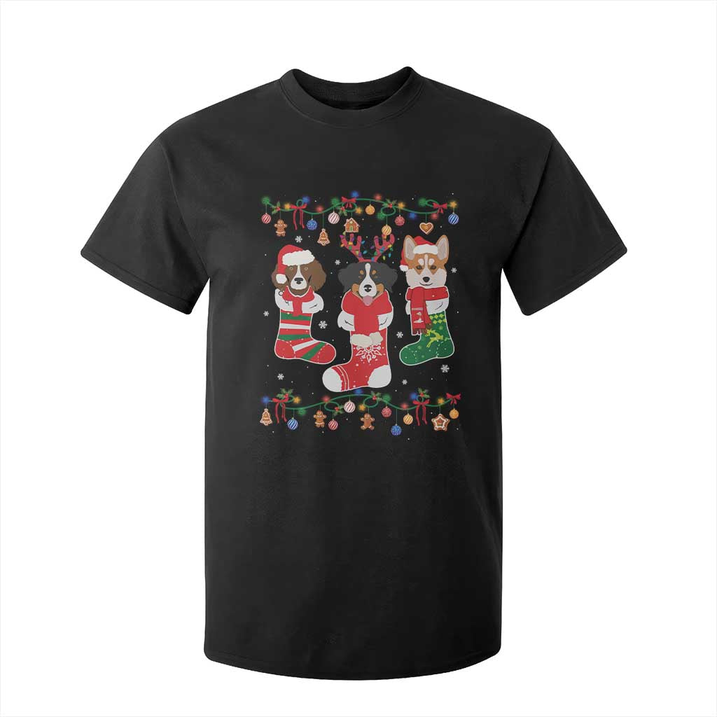 Funny Christmas Dog Owner T Shirt For Kid Socks Xmas Holiday TS11 Black Print Your Wear