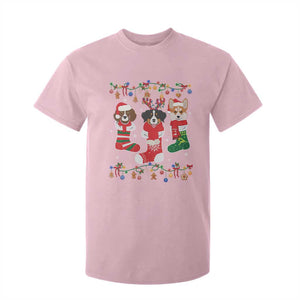 Funny Christmas Dog Owner T Shirt For Kid Socks Xmas Holiday TS11 Light Pink Print Your Wear