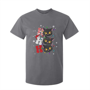 Funny Christmas Black Cat Triple Ho T Shirt For Kid TS11 Charcoal Print Your Wear