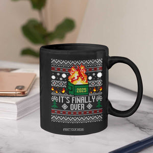 Funny Christmas Lil Dumpster Fire Coffee Mug It Is Finally Over 2025 TS11 Print Your Wear