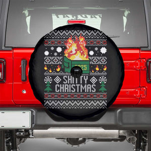 Funny Xmas Lil Dumpster Fire Spare Tire Cover Shitty Christmas Festive Holiday TS11 Black Print Your Wear